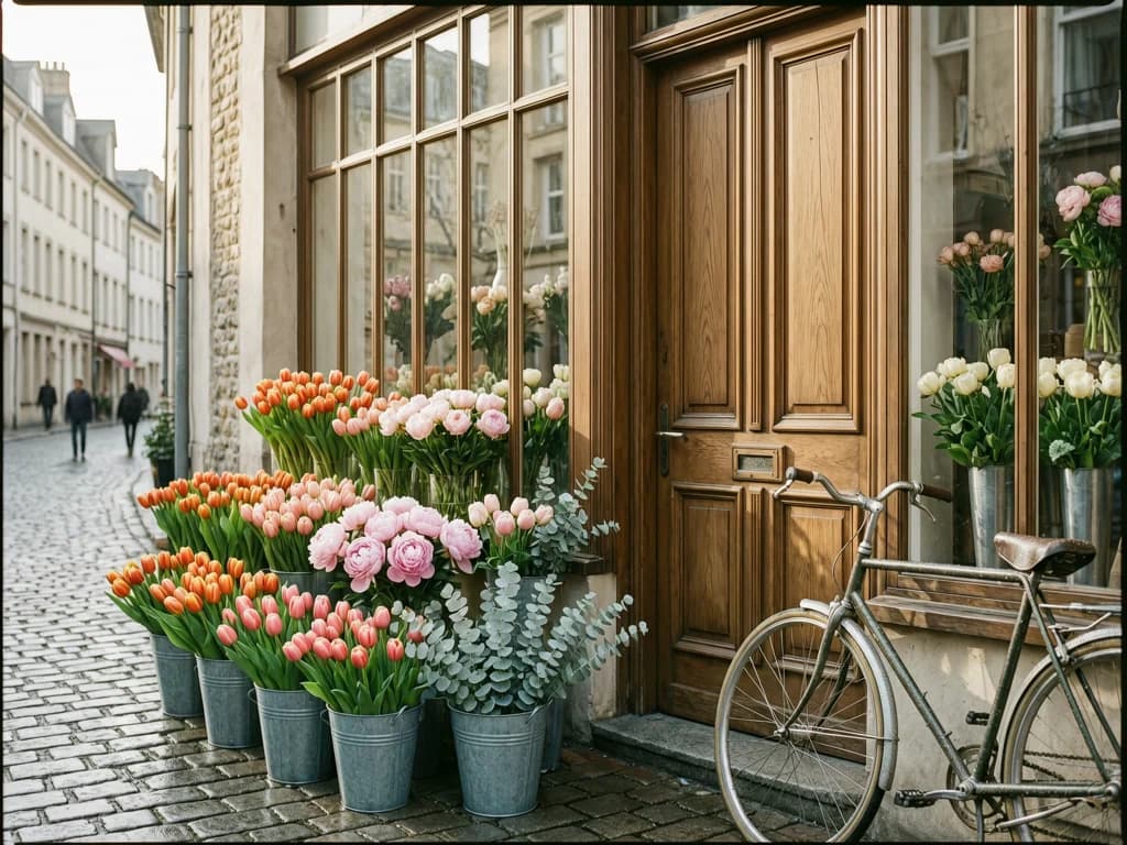 Fachada de floristería