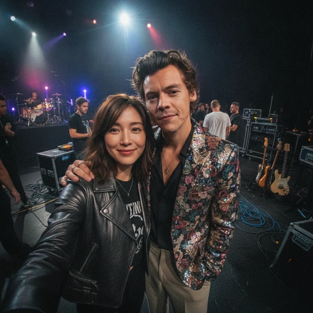 Concert Backstage Selfie edited